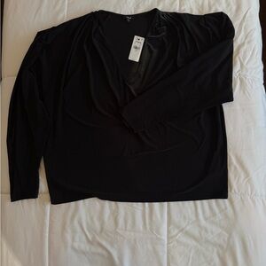 Express Black Long Sleeve Women's Top